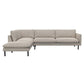 Ecksofa Bolzano in Stoff Melina - 1244 simply beige / Ecksofa links - Ecksofa Stoff