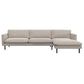 Ecksofa Bolzano in Stoff Melina - 1244 simply beige / Longchair rechts - Ecksofa Stoff