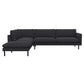 Ecksofa Bolzano in Stoff Melina - 1241 deep grey / Ecksofa links - Ecksofa Stoff