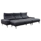 Ecksofa Esmara in Leder L180 schwarz - Ecksofa Leder