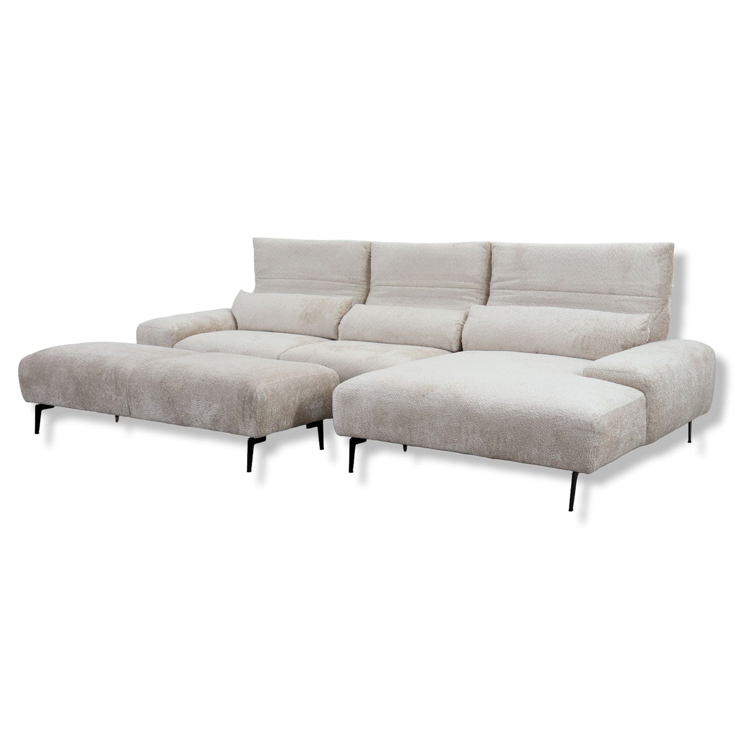 Ecksofa Esmara in Stoff 15.703 natura - Ecksofa Stoff