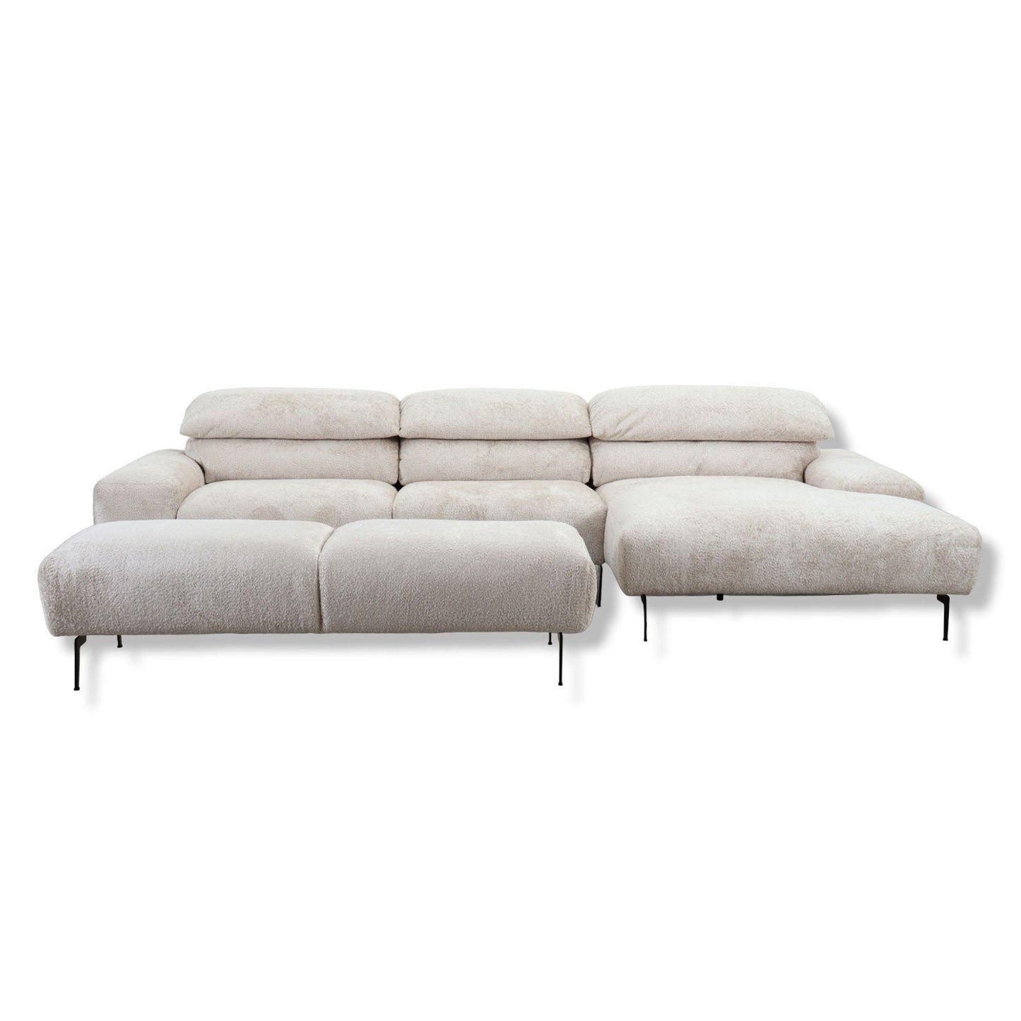 Ecksofa Esmara in Stoff 15.703 natura - Ecksofa Stoff