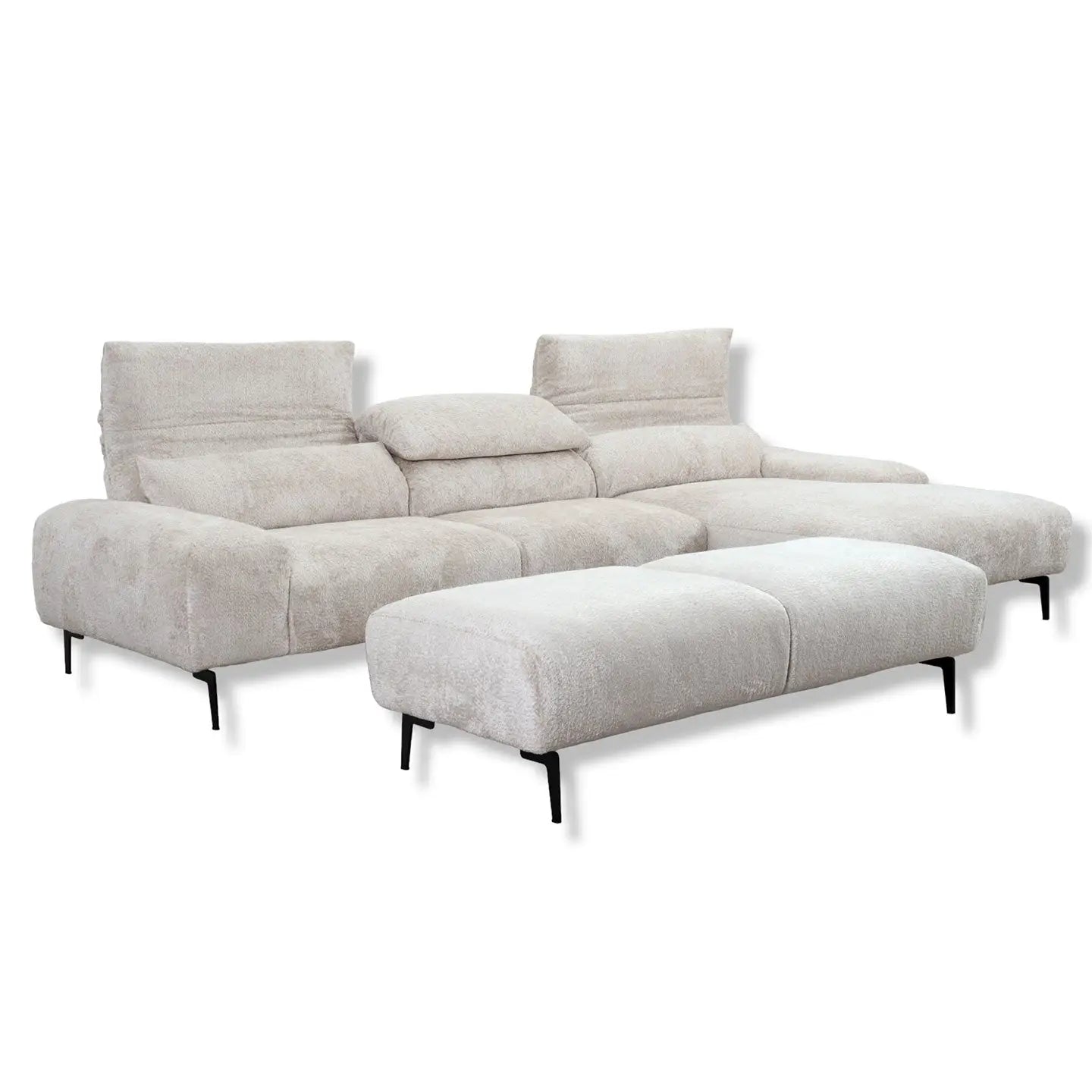 Ecksofa Esmara in Stoff 15.703 natura - Ecksofa Stoff