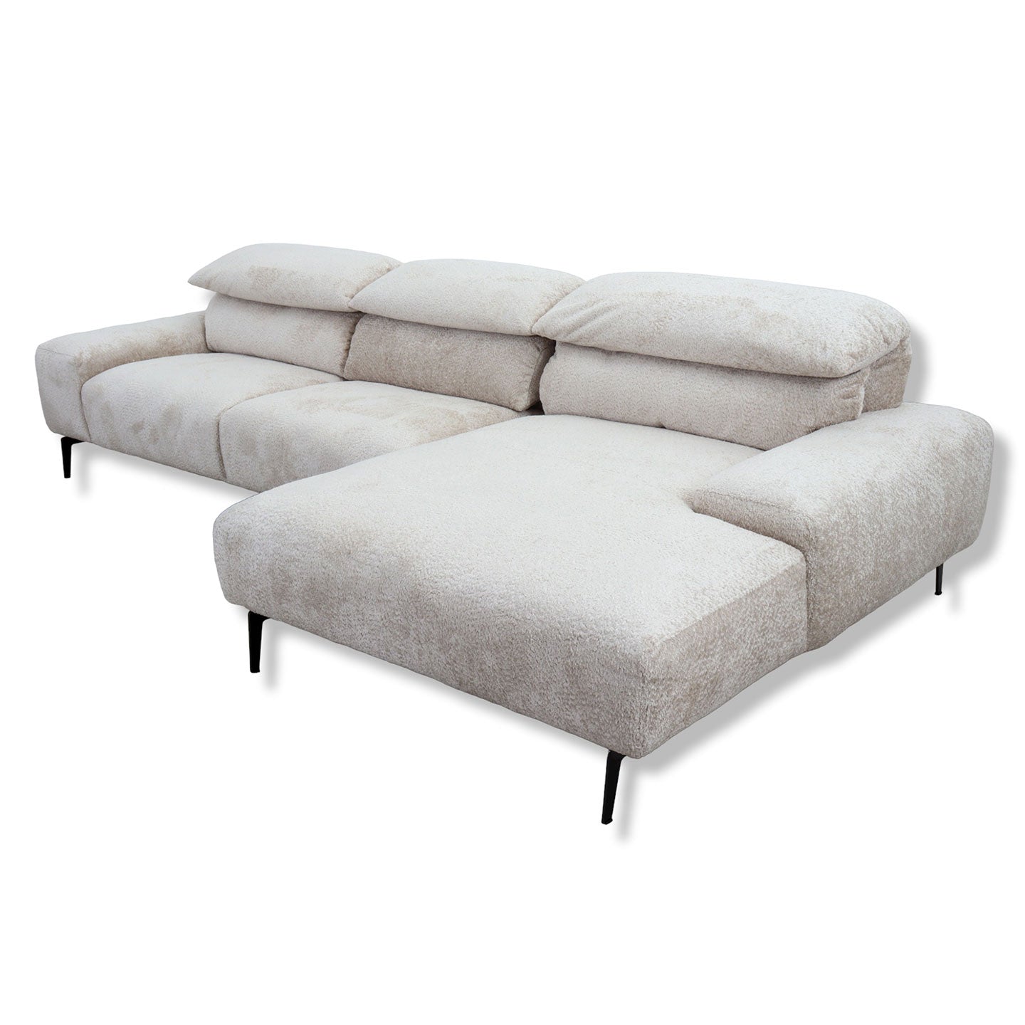 Ecksofa Esmara in Stoff 15.703 natura - Ecksofa Stoff