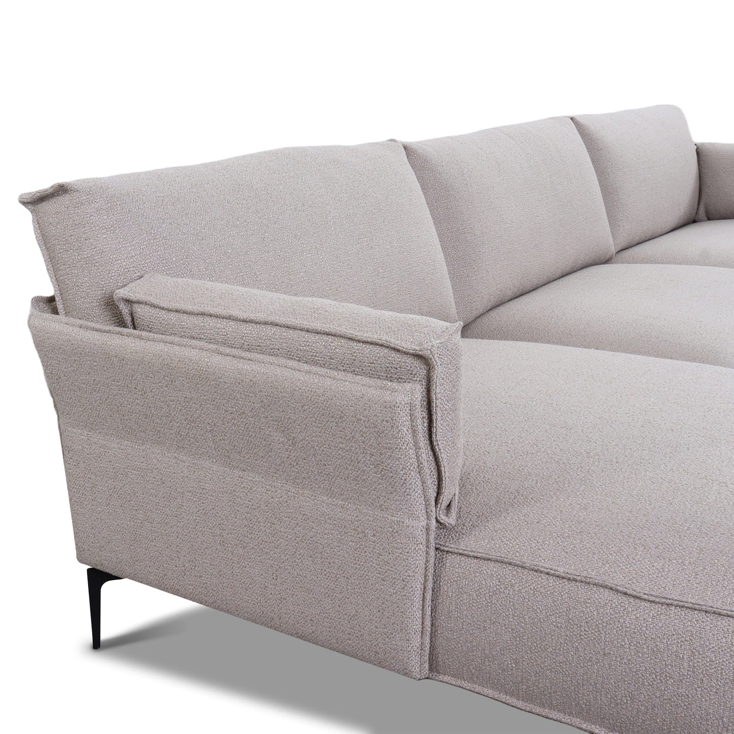 Ecksofa FEUILLE in Stoff Santos - Ecksofa Stoff