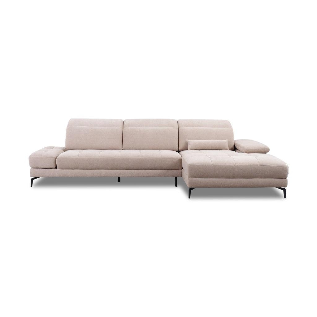 Ecksofa KF8335 in Stoff mit Motor - Sitzdesign