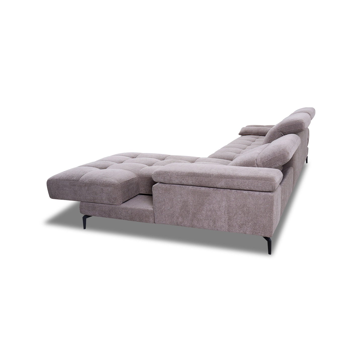 Ecksofa KF8335 in Stoff mit Motor - Ecksofa Stoff