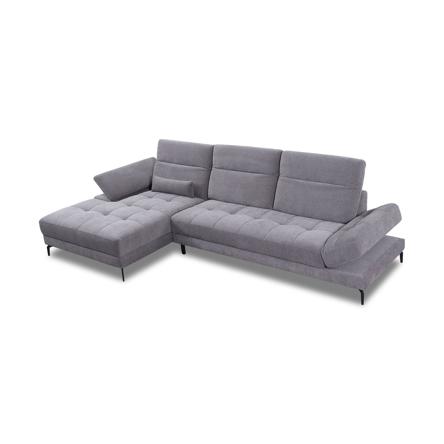 Ecksofa KF8335 in Stoff mit Motor - Ecksofa Stoff