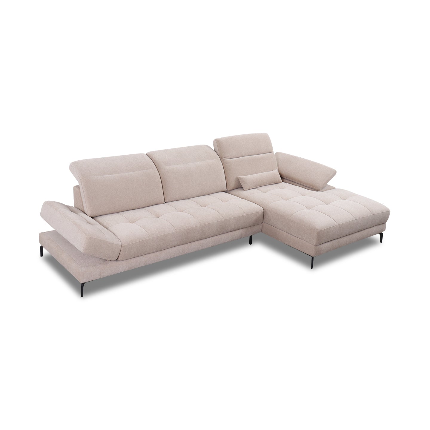 Ecksofa KF8335 in Stoff mit Motor - Ecksofa Stoff