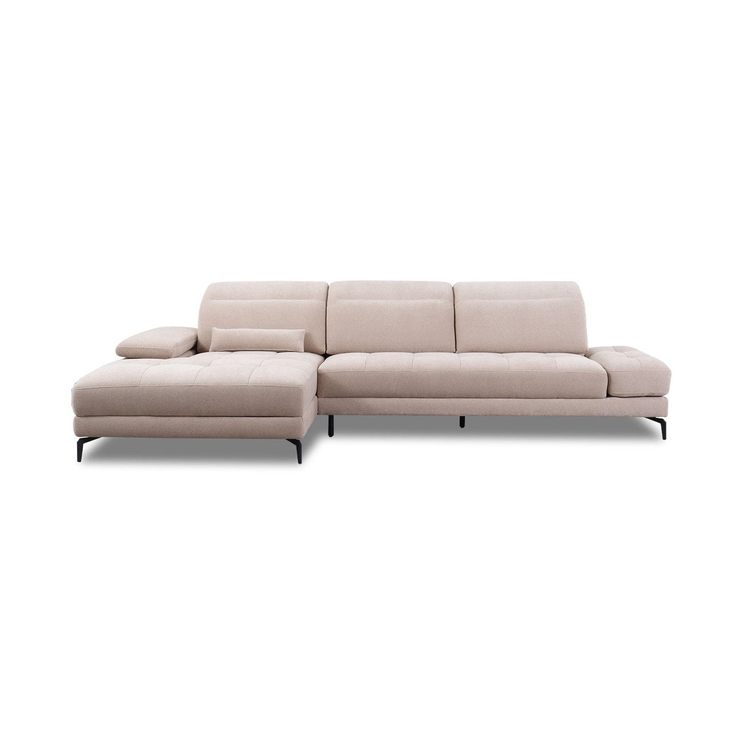 Ecksofa KF8335 in Stoff mit Motor - Sitzdesign