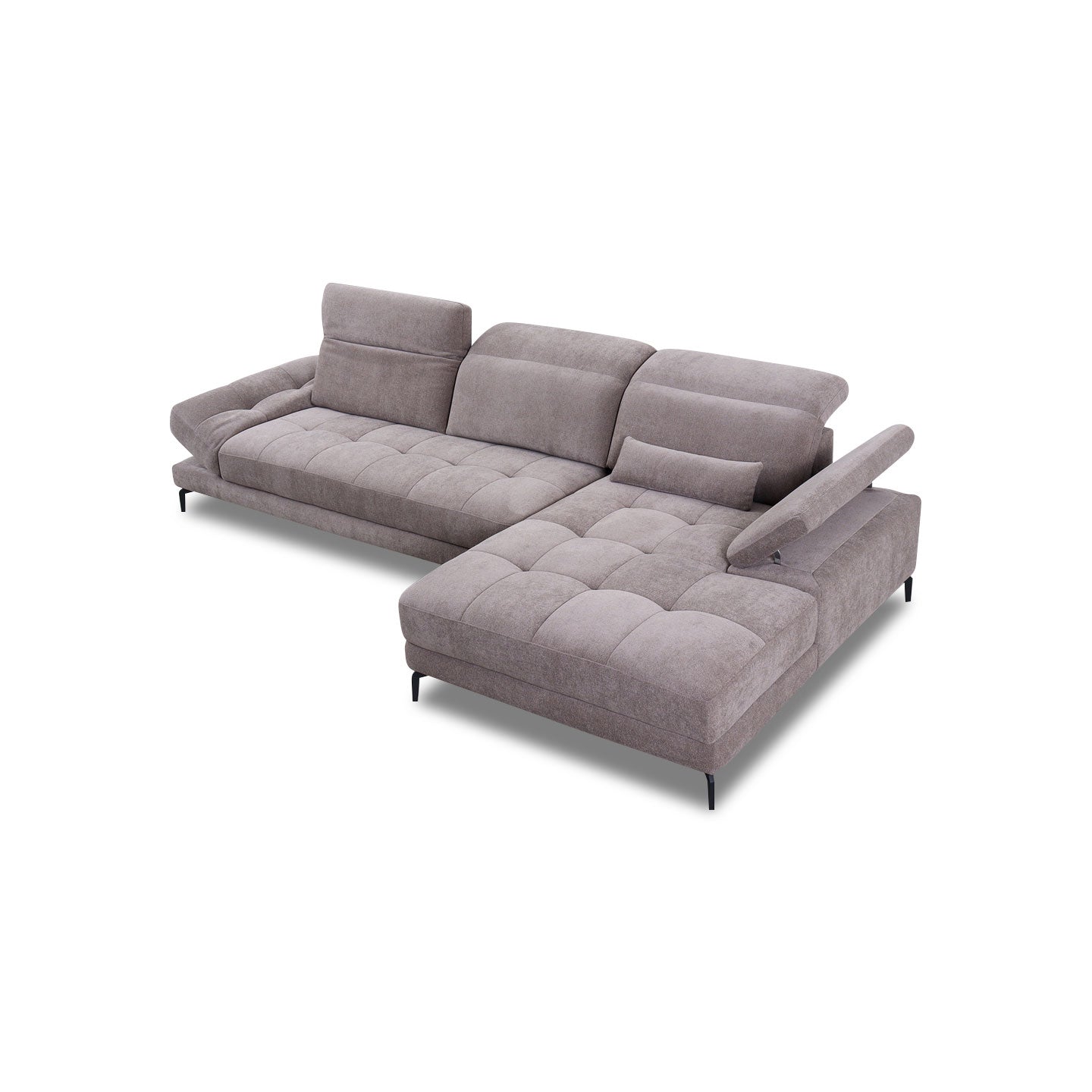 Ecksofa KF8335 in Stoff mit Motor - Ecksofa Stoff