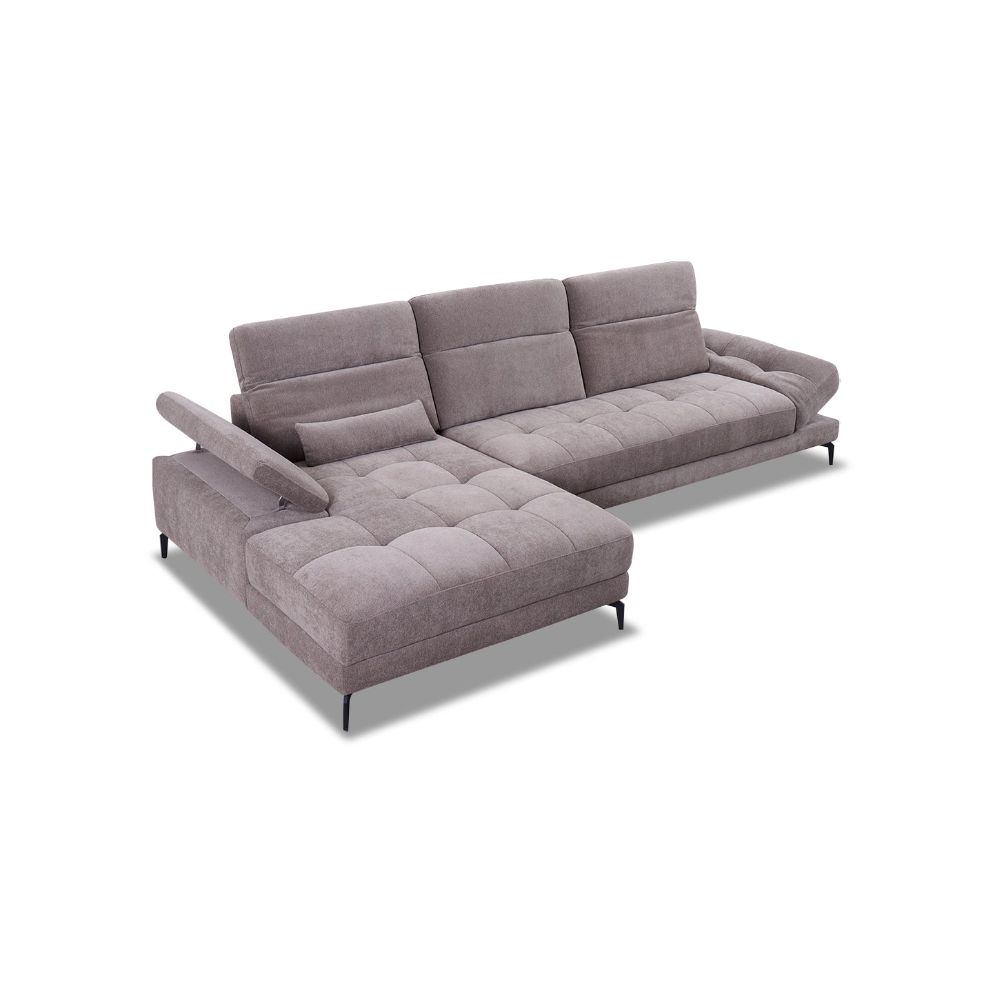 Ecksofa KF8335 in Stoff mit Motor - Ecksofa Stoff