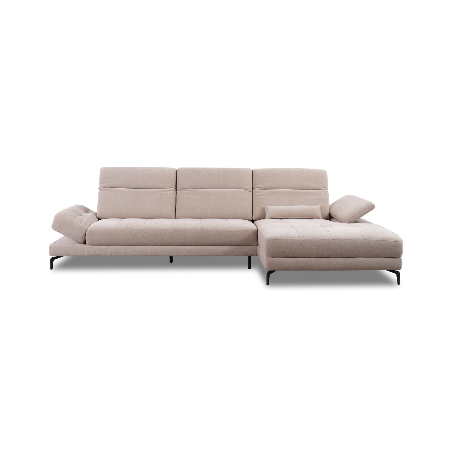 Ecksofa KF8335 in Stoff mit Motor - Ecksofa Stoff