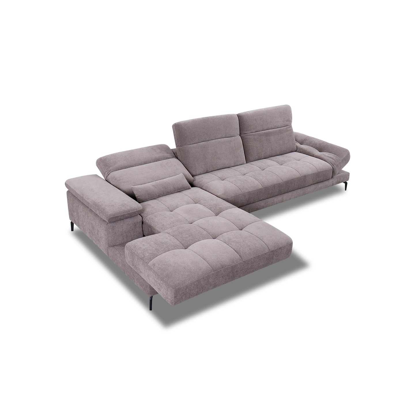 Ecksofa KF8335 in Stoff mit Motor - Ecksofa Stoff
