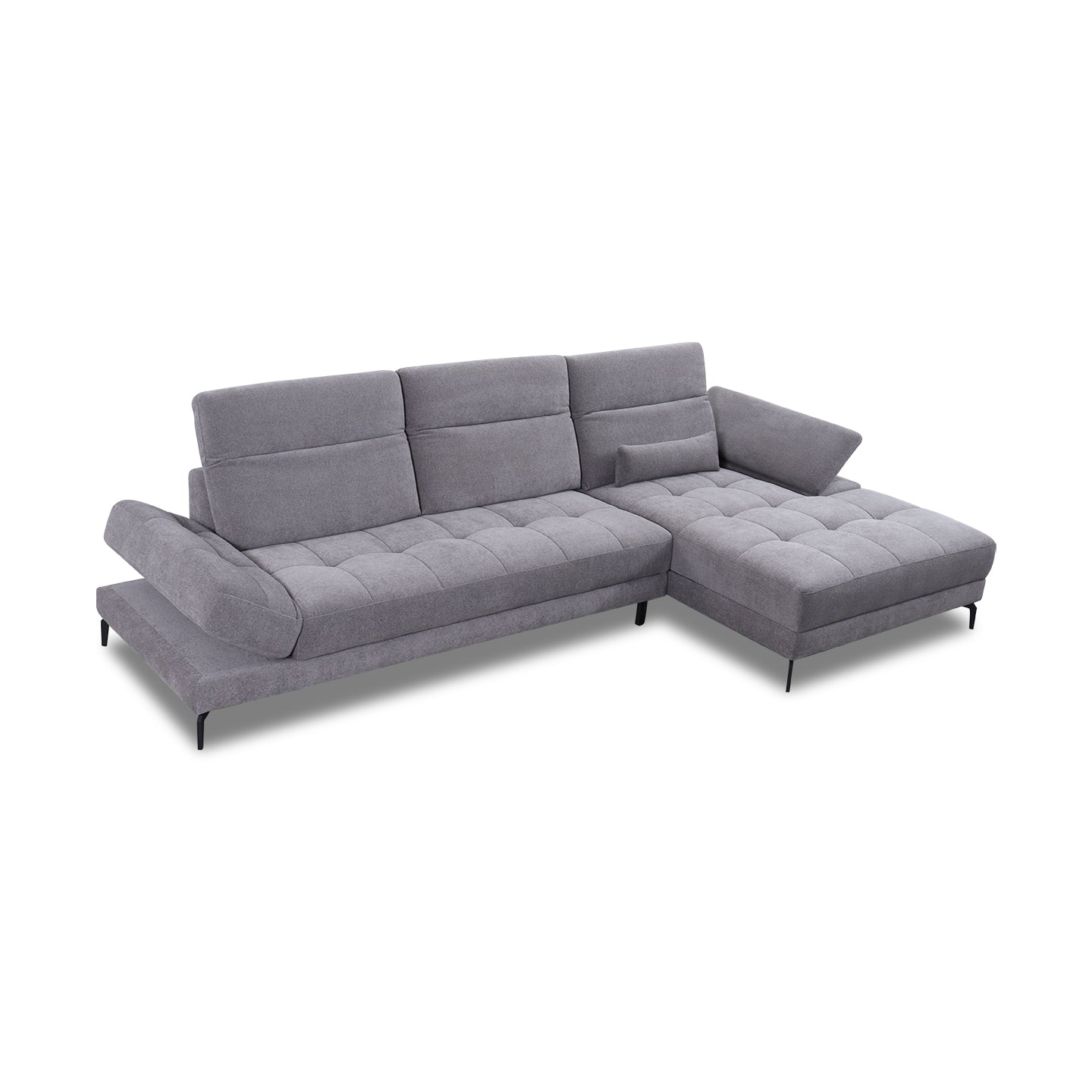 Ecksofa KF8335 in Stoff mit Motor - Ecksofa Stoff