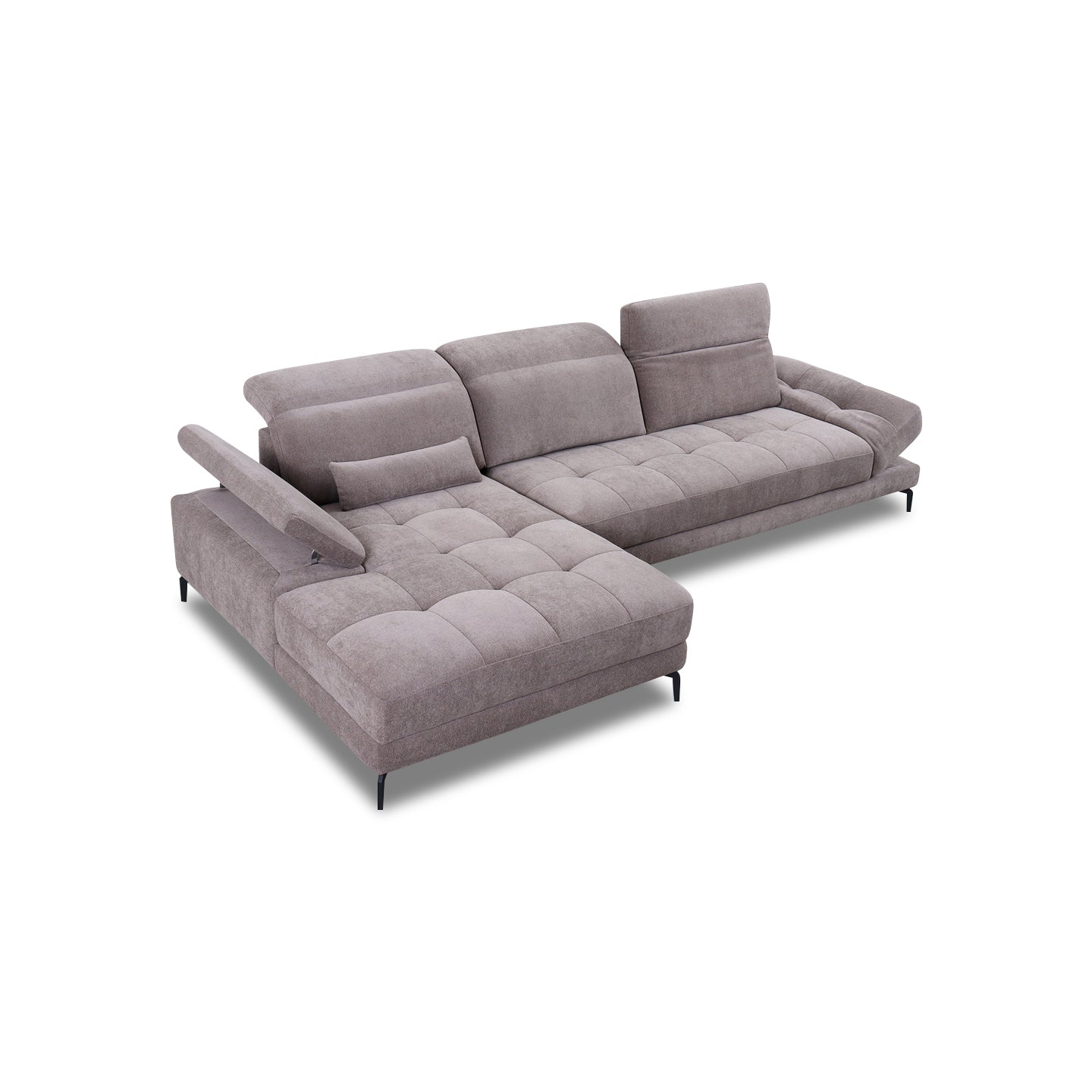 Ecksofa KF8335 in Stoff mit Motor - Ecksofa Stoff
