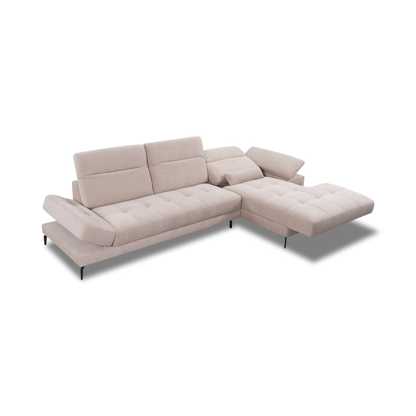 Ecksofa KF8335 in Stoff mit Motor - Ecksofa Stoff