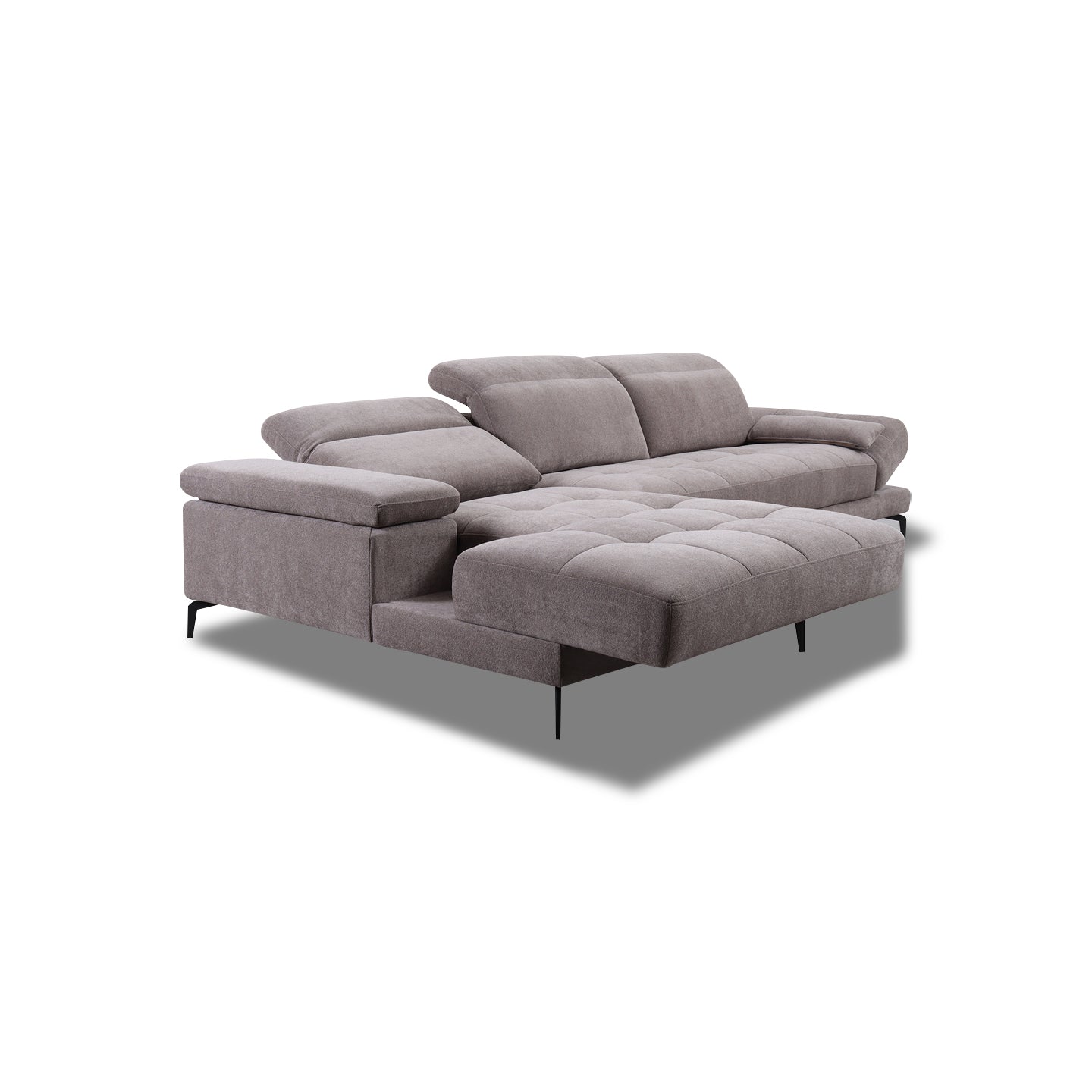 Ecksofa KF8335 in Stoff mit Motor - Ecksofa Stoff