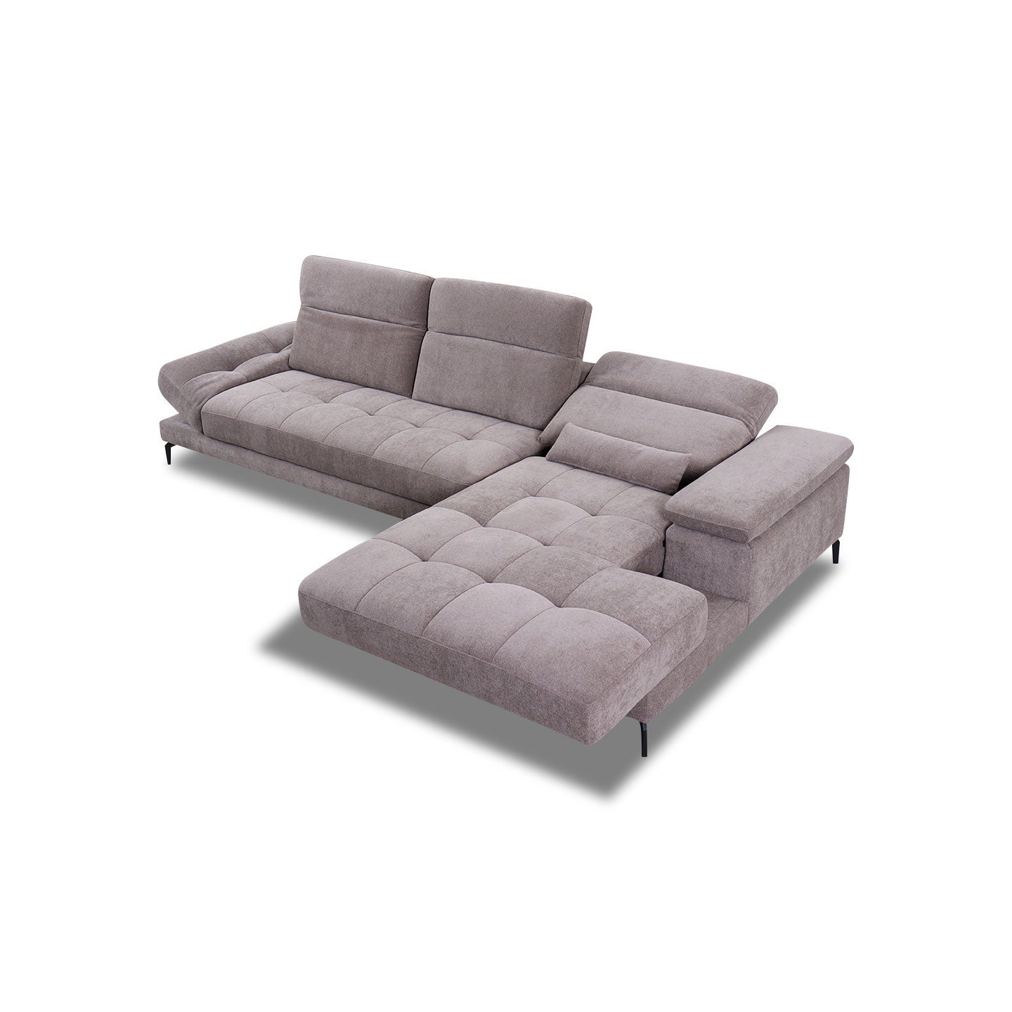 Ecksofa KF8335 in Stoff mit Motor - Ecksofa Stoff