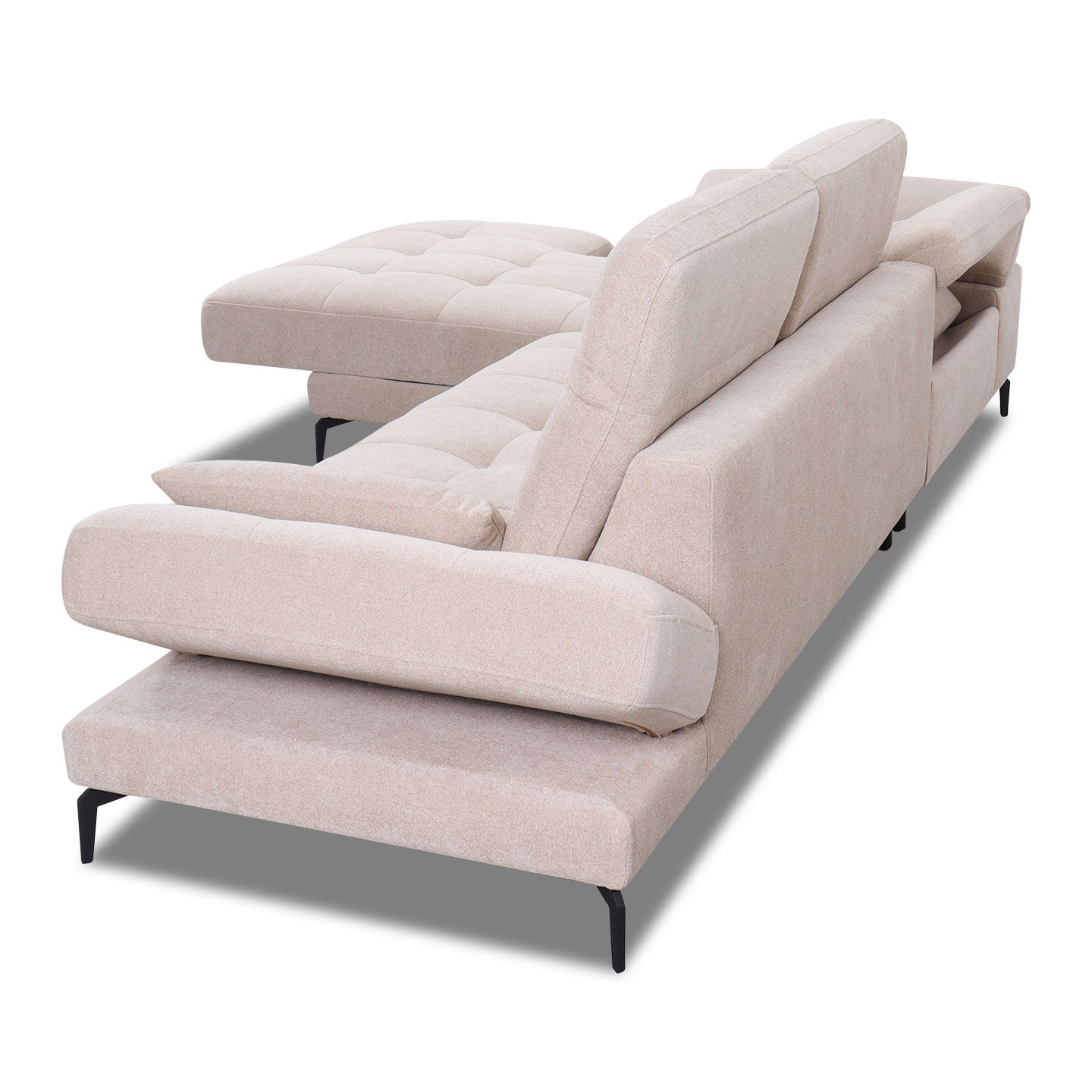 Ecksofa KF8335 in Stoff mit Motor - Sitzdesign