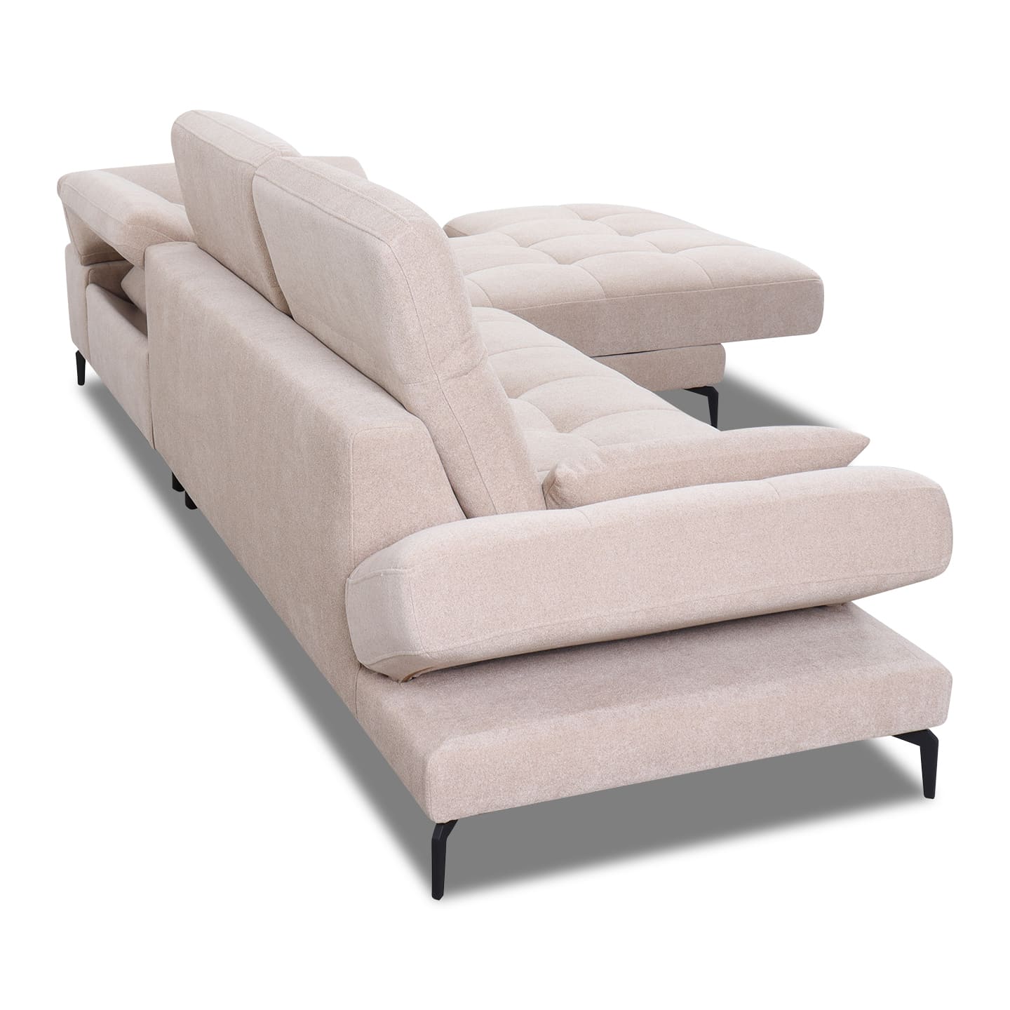 Ecksofa KF8335 in Stoff mit Motor - Ecksofa Stoff