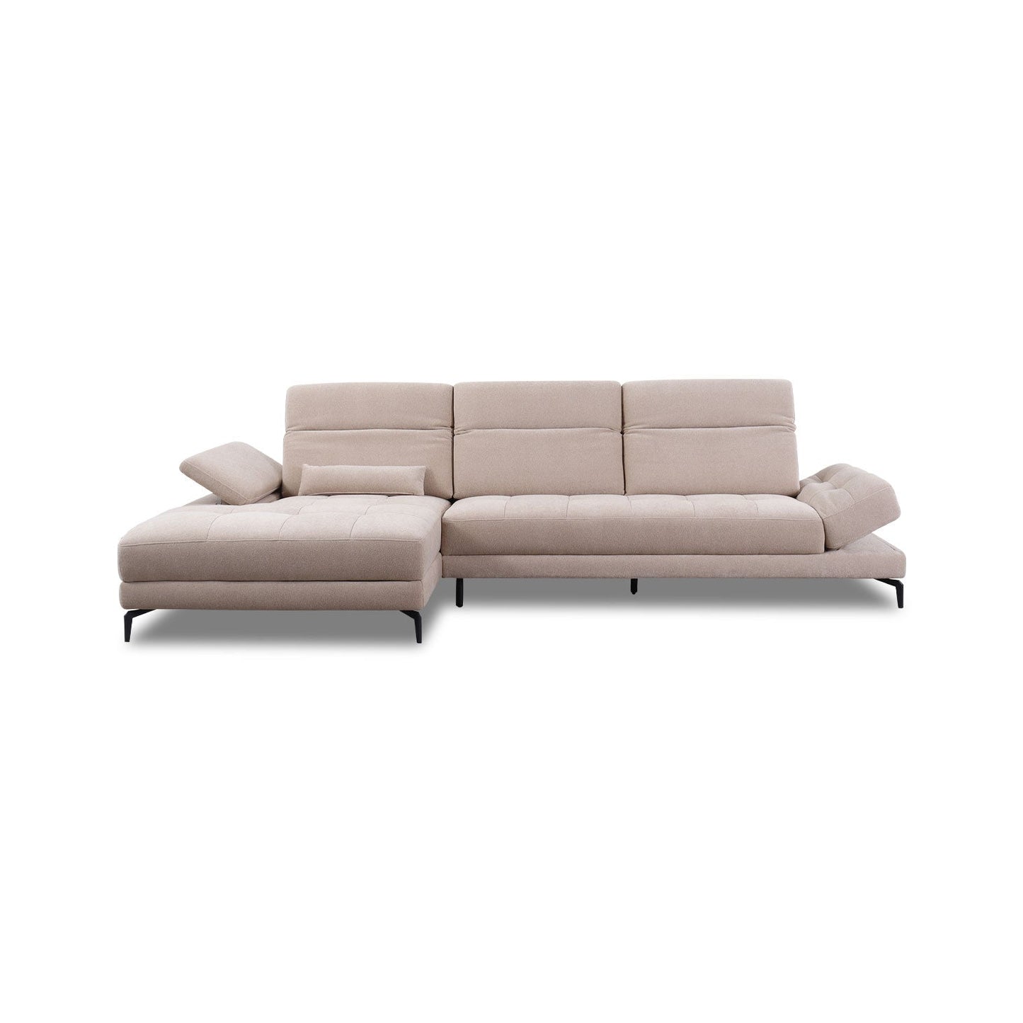 Ecksofa KF8335 in Stoff mit Motor - Sitzdesign