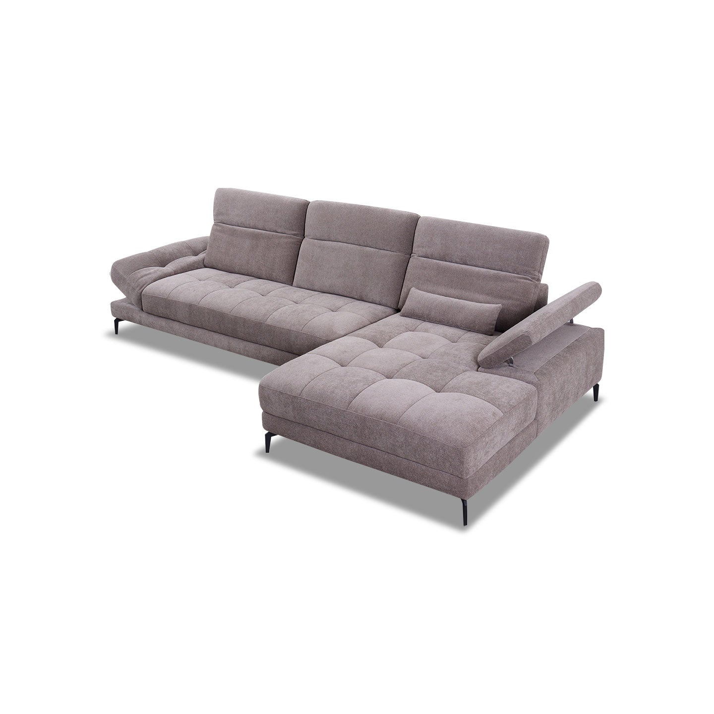 Ecksofa KF8335 in Stoff mit Motor - Ecksofa Stoff