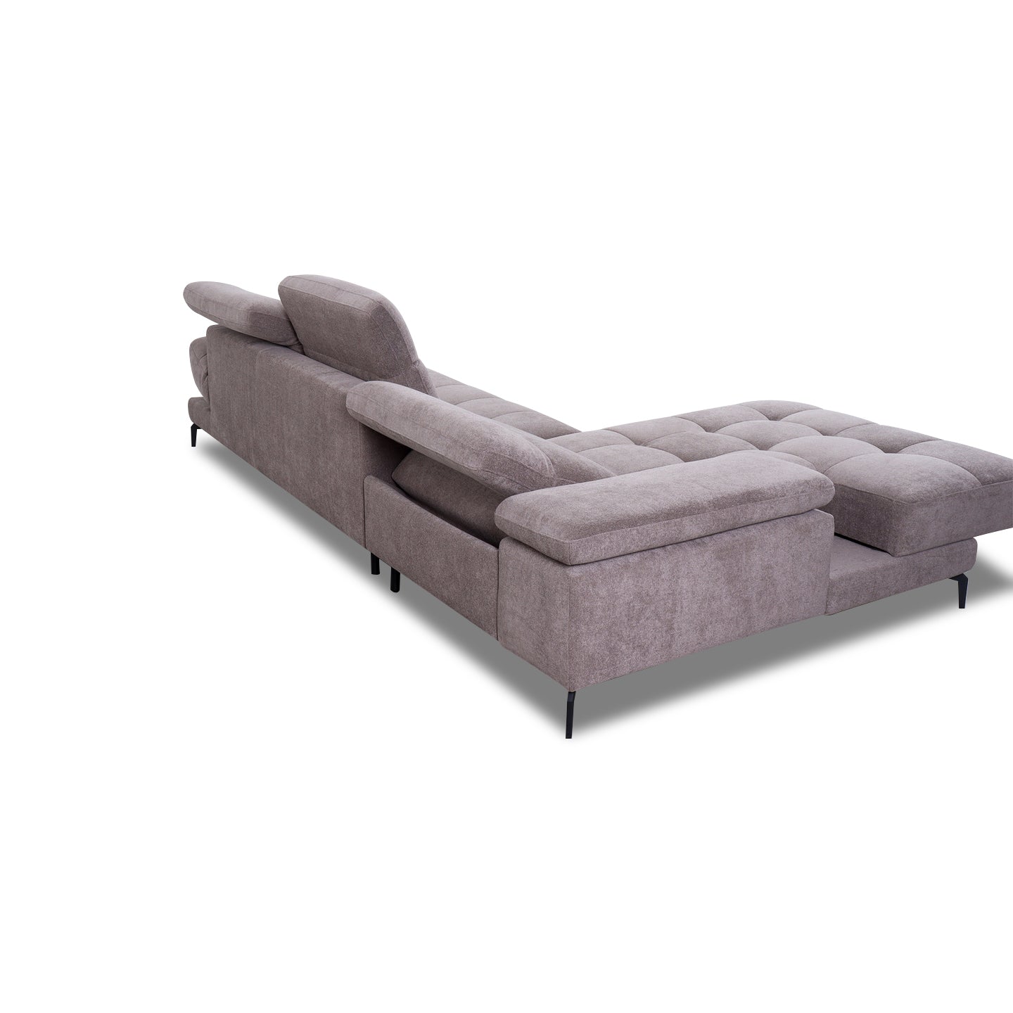 Ecksofa KF8335 in Stoff mit Motor - Ecksofa Stoff