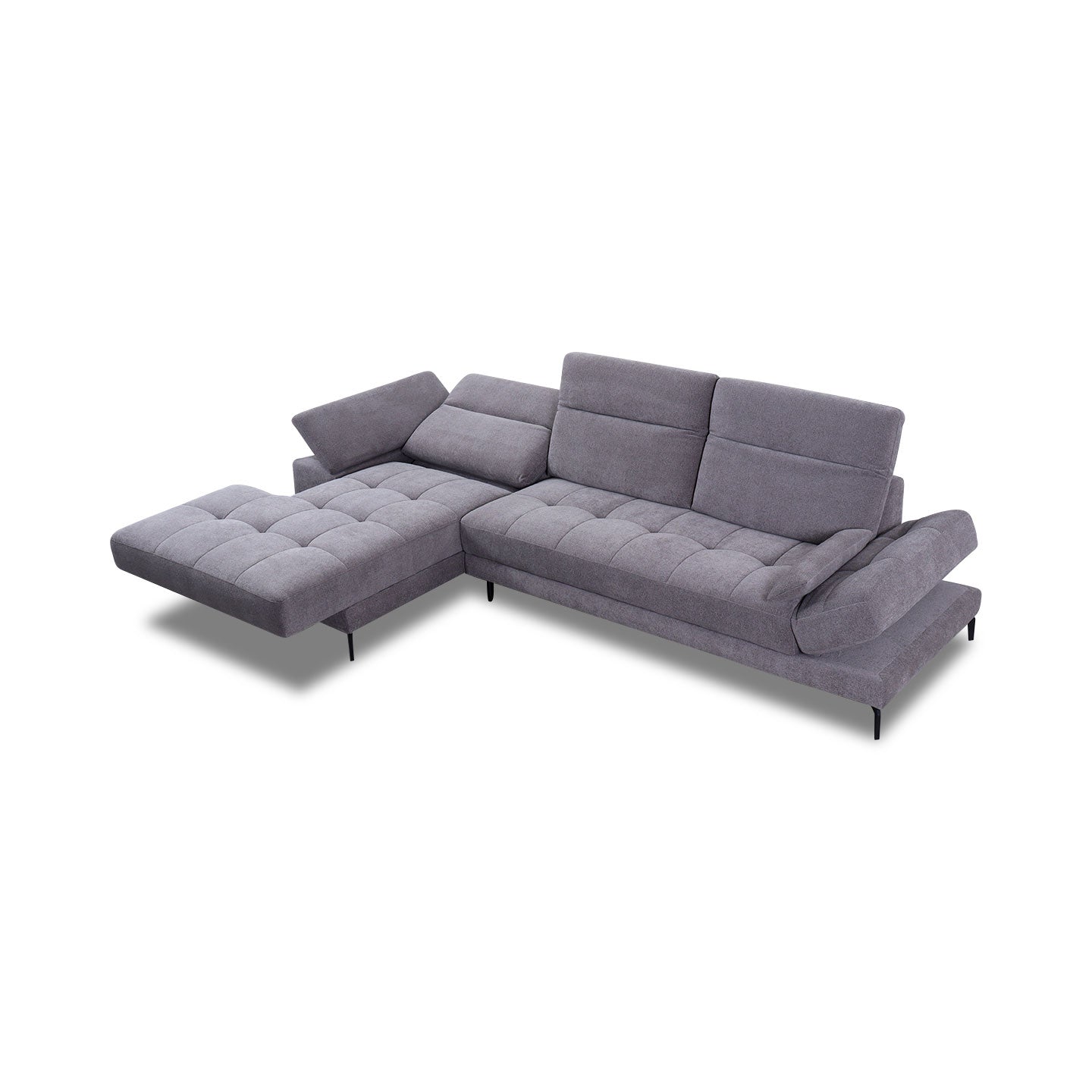 Ecksofa KF8335 in Stoff mit Motor - Ecksofa Stoff