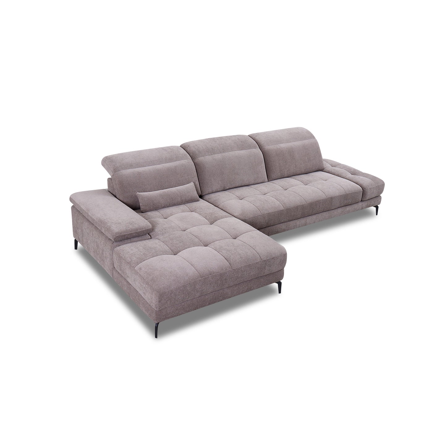 Ecksofa KF8335 in Stoff mit Motor - Ecksofa Stoff