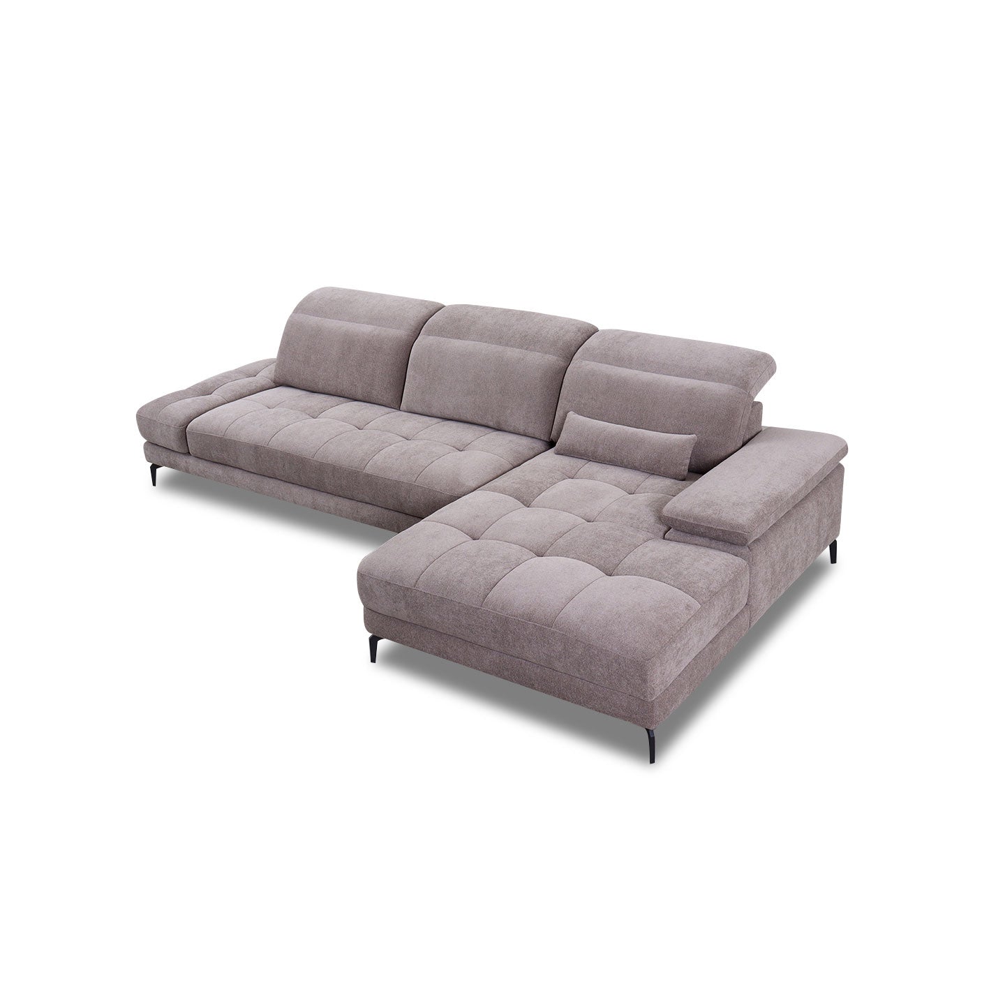 Ecksofa KF8335 in Stoff mit Motor - Ecksofa Stoff