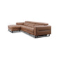 Ecksofa KM6177 in Leder Pure in tan - Sitzdesign