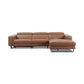 Ecksofa KM6177 in Leder Pure in tan - Sitzdesign