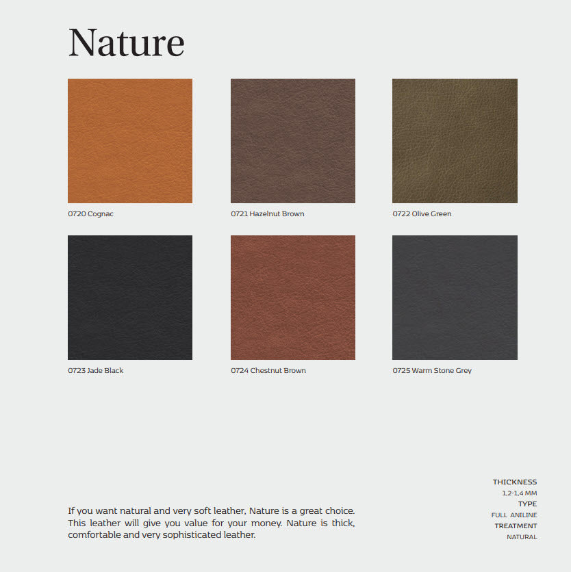 Ecksofa LOANO in Leder Nature