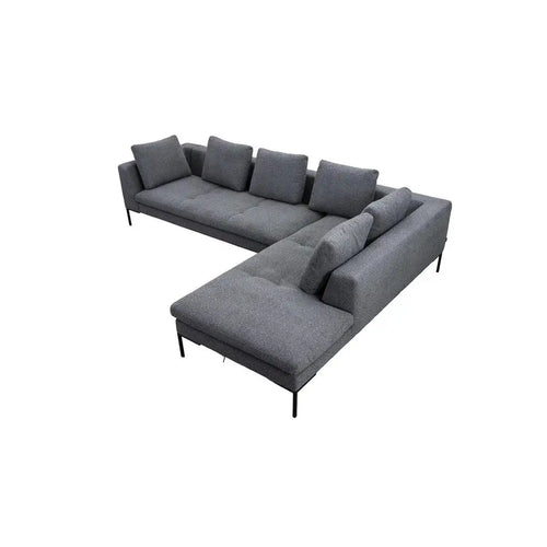 Bild 1 in Galerieansicht laden. Ecksofa LOANO in Stoff Bormio grau - Ecksofa Stoff