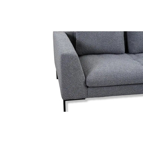 Bild 1 in Galerieansicht laden. Ecksofa LOANO in Stoff Bormio grau - Ecksofa Stoff