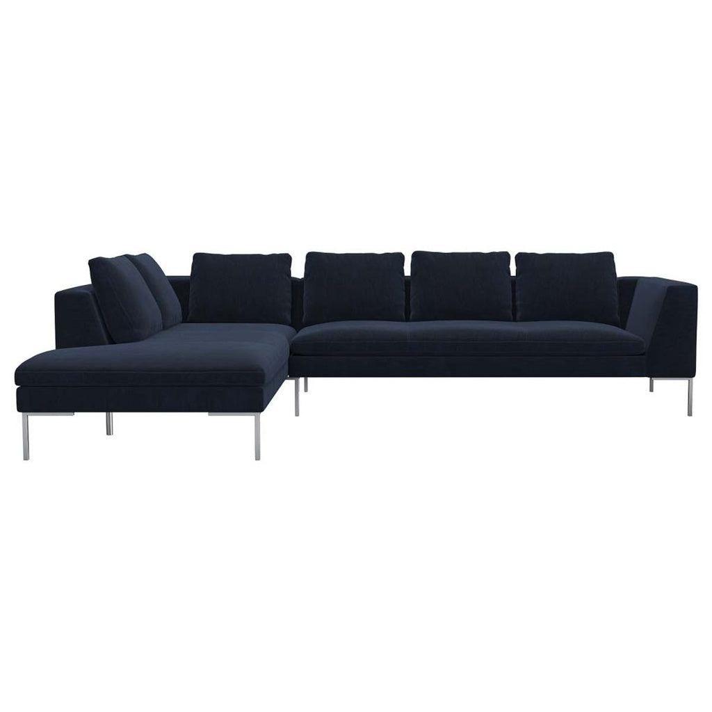Ecksofa LOANO in Stoff Super Velvet