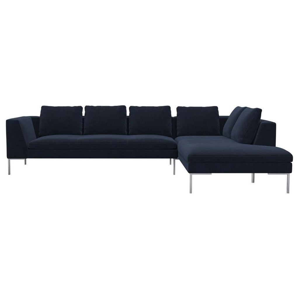 Ecksofa LOANO in Stoff Super Velvet
