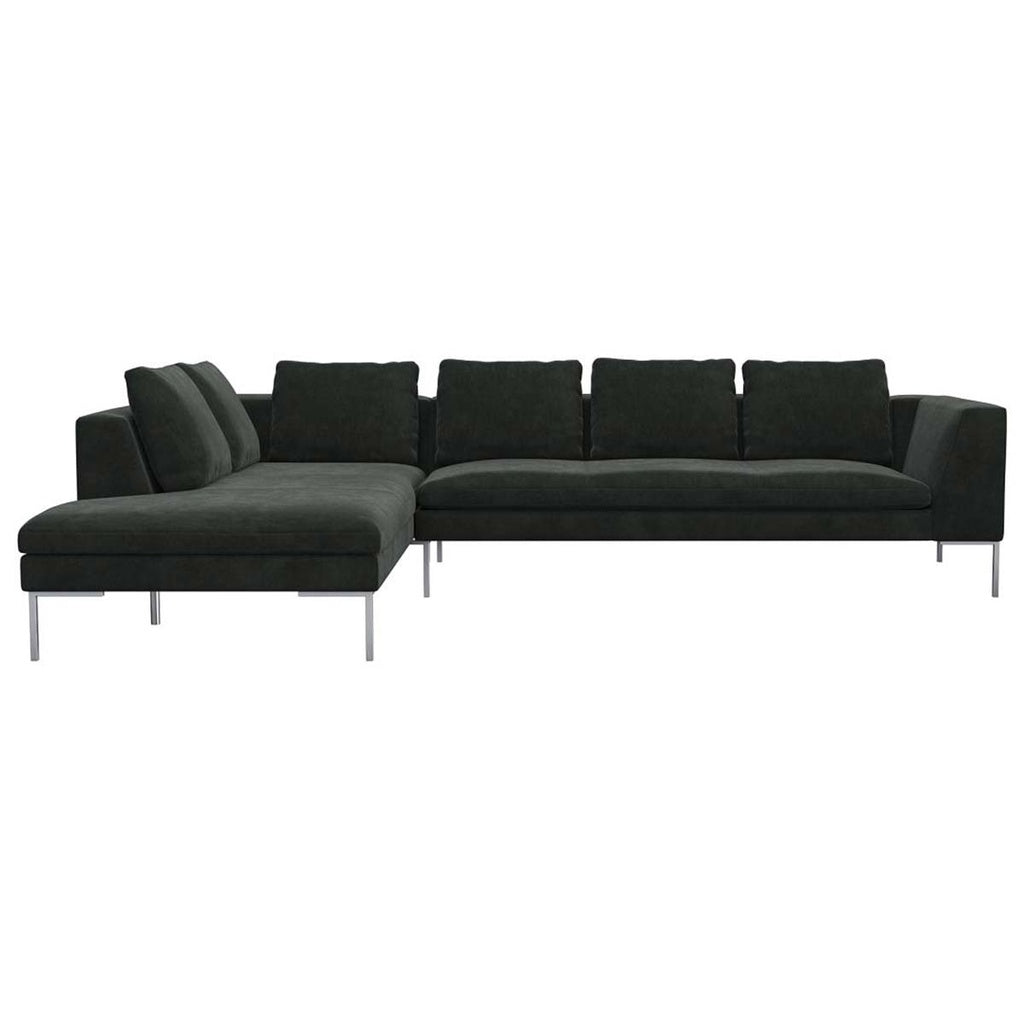 Ecksofa LOANO in Stoff Super Velvet