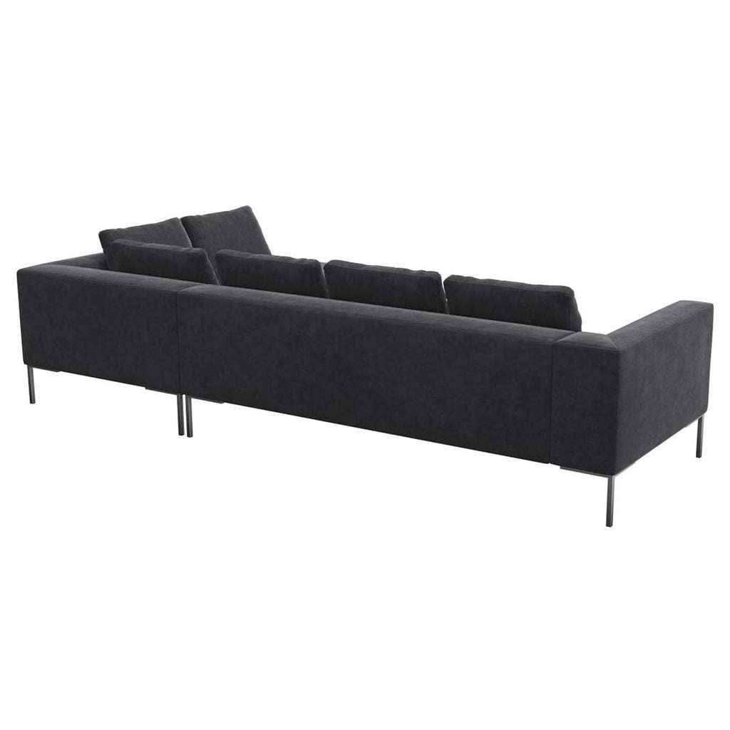 Ecksofa LOANO in Stoff Super Velvet