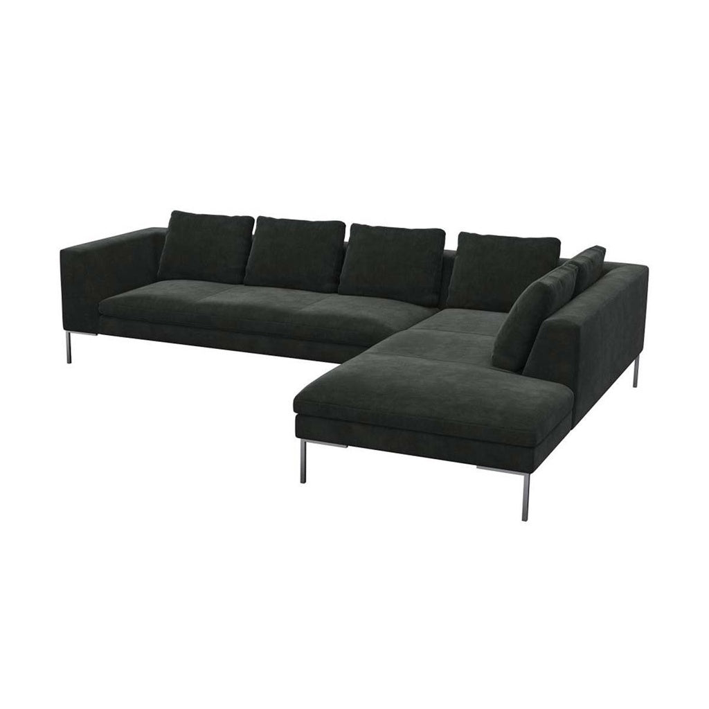 Ecksofa LOANO in Stoff Super Velvet