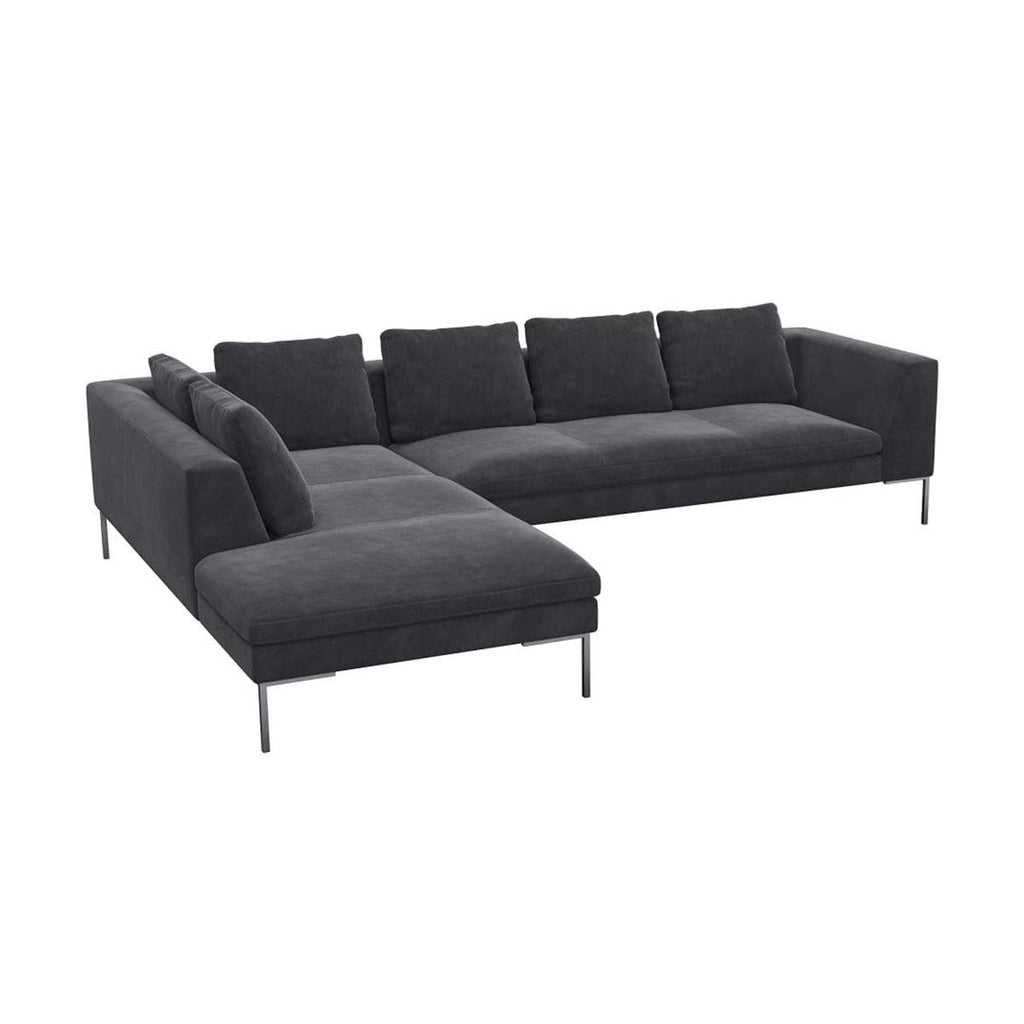 Ecksofa LOANO in Stoff Super Velvet