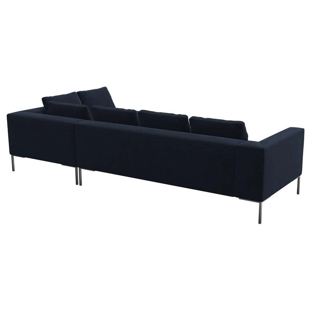 Ecksofa LOANO in Stoff Super Velvet
