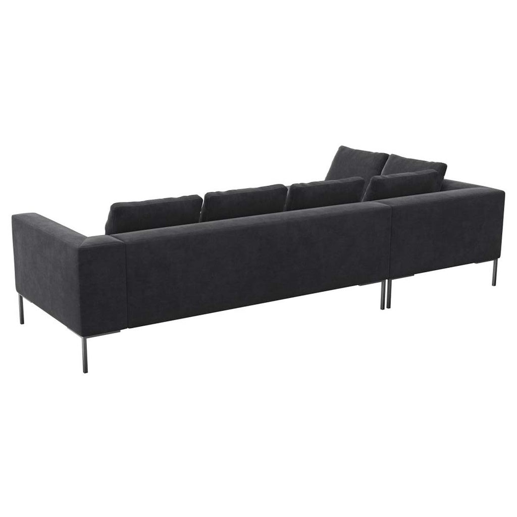 Ecksofa LOANO in Stoff Super Velvet