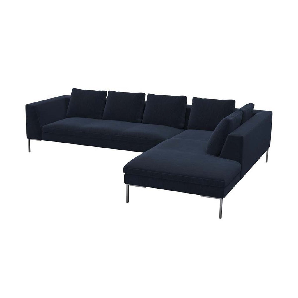 Ecksofa LOANO in Stoff Super Velvet