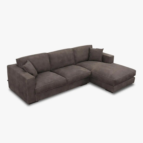 Bild 1 in Galerieansicht laden. Ecksofa Lounge BEN in Leder Congo lava - Ecksofa Leder