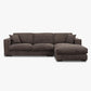 Ecksofa Lounge BEN in Leder Congo lava - Ecksofa Leder