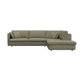 Ecksofa Lovane in Stoff Venezia - 1380 fall green / Ecksofa rechts - Ecksofa Stoff