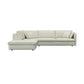 Ecksofa Lovane in Stoff Venezia - 1381 off white / Ecksofa links - Ecksofa Stoff