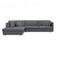 Ecksofa Lovane in Stoff Venezia - 1383 navy blue / Ecksofa links - Ecksofa Stoff